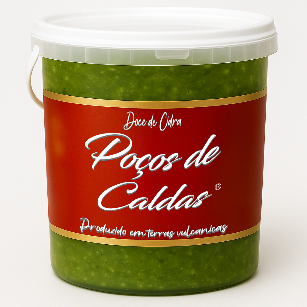 Doce de Cidra Poços de Caldas balde 4,5kg ou lata 5kg