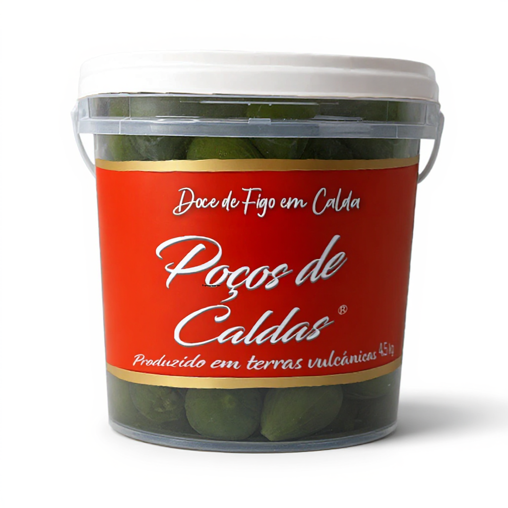 Doce de Figo em Calda Poços de Caldas, balde 4,5Kg ou lata 5,0Kg