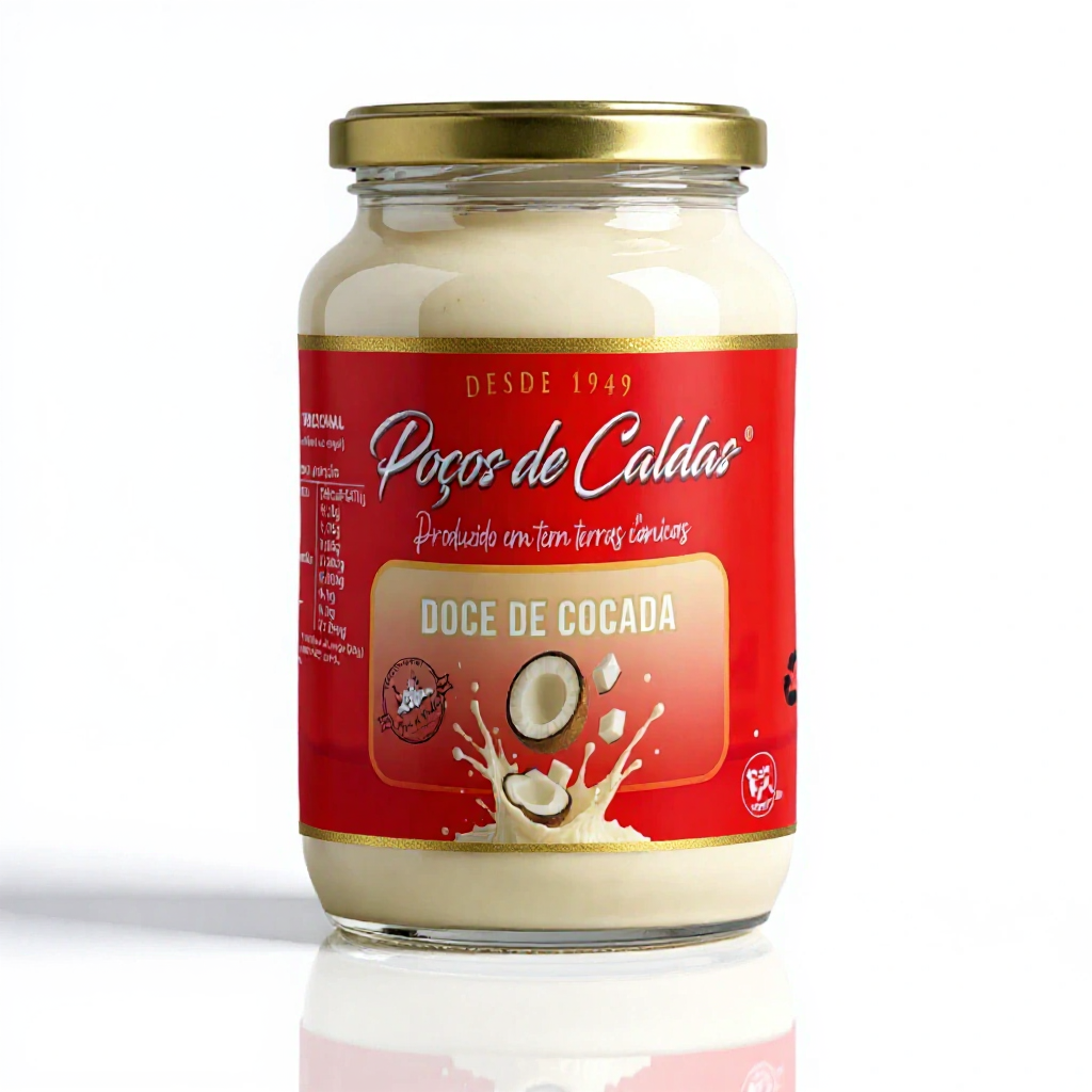 Doce de Cocada Branca Cremosa Poços de Caldas 680g