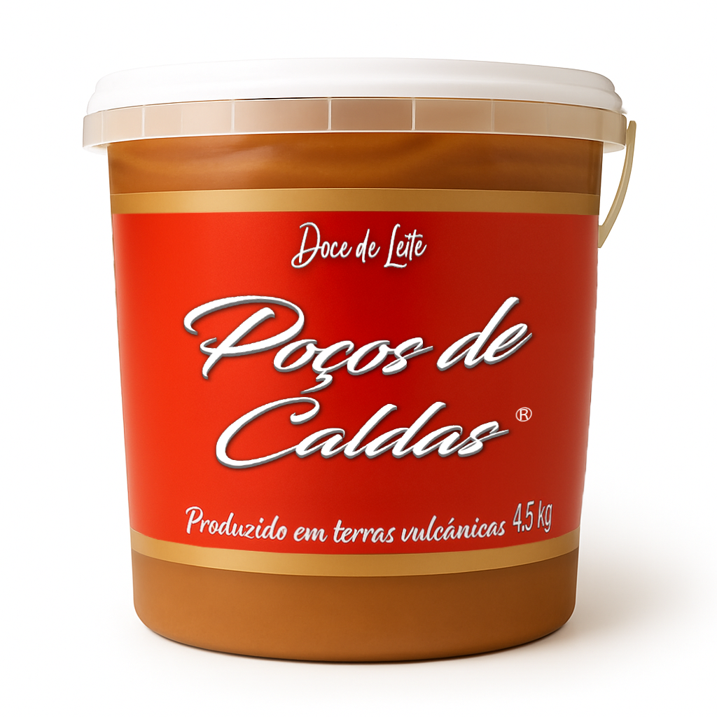 Doce de Leite Tradicional Poços de Caldas Balde 4,5Kg ou lata 5,0kg